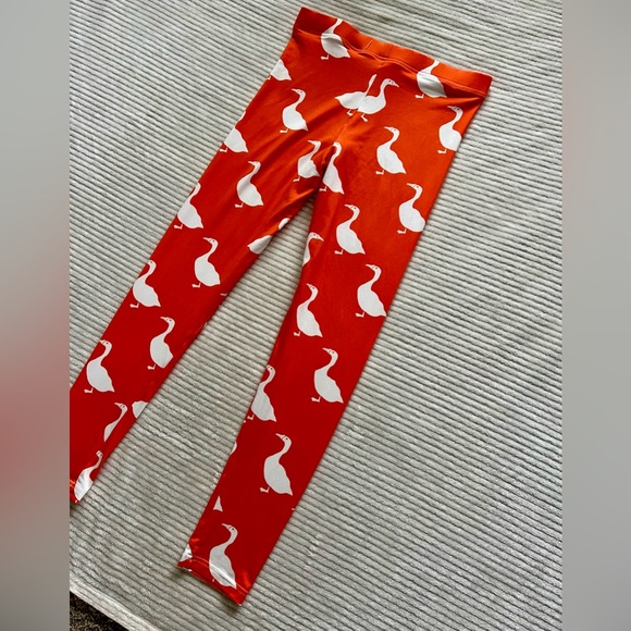Goose leggings- vibrant orange - size: Medium - Picture 6 of 11